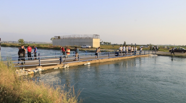 Adana'da sulama kanalına giren çocuk kayboldu