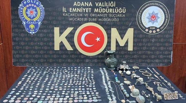 Adana'da tarihi eser kaçakçılığı