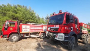 Adana ve Osmaniye'deki orman yangınlarına Gaziantep'ten destek