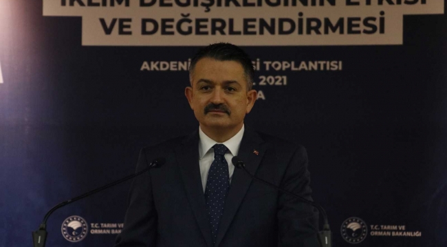 Bakan Pakdemirli: "Değişen iklim koşullarına hazır olacağız"