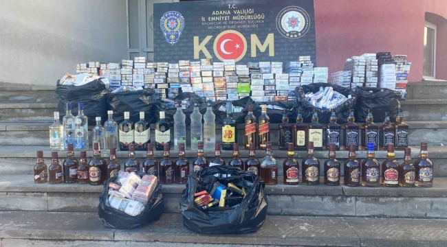 Adana'da kaçakçılık operasyonu