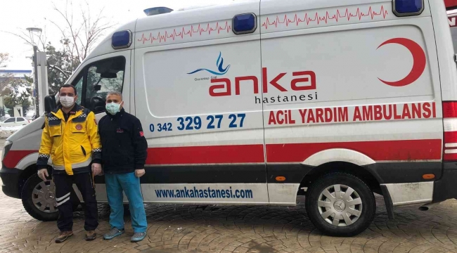 ANKA hastanesi karda evlere sağlık hizmeti götürüyor