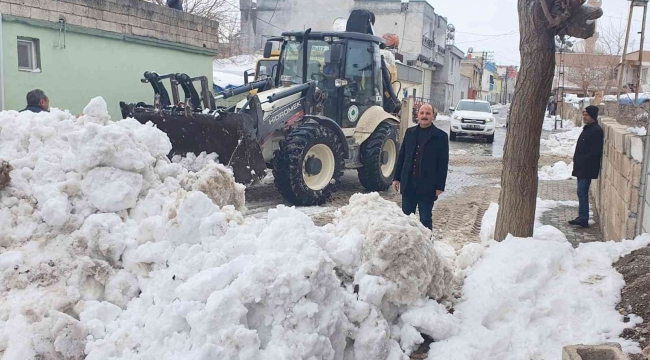 Araban'da kar nedeniyle kapalı yol kalmadı