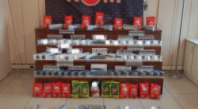 Gaziantep'te bin 77 paket kaçak sigara ele geçirildi