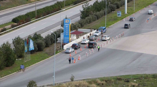 Hatay'da helikopterli trafik denetimi