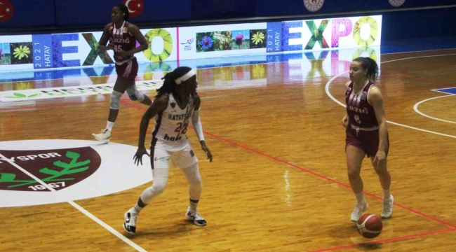 Kadınlar Basketbol Süper Ligi: Hatayspor: 103 - Elazığ İl Özel İdare: 51