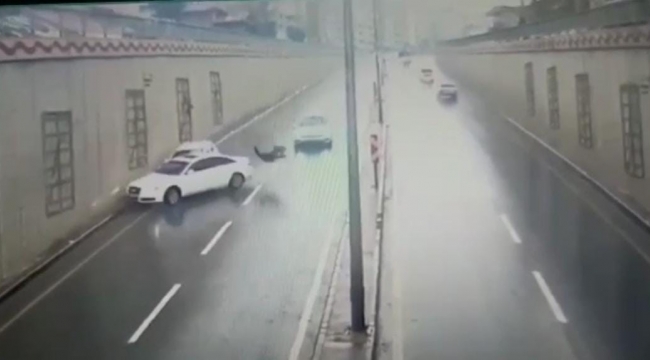 Kahramanmaraş'ta kendini araçların önüne atan genç yaralandı