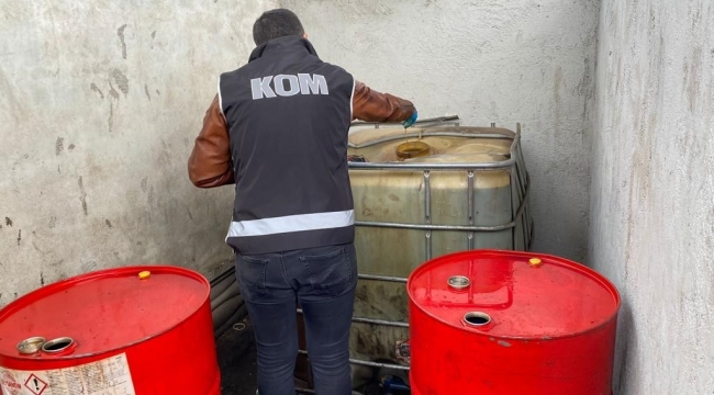 Mersin'de 4 bin 350 litre kaçak akaryakıt ele geçirildi