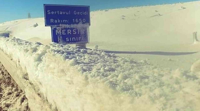 Mut Sertavul Geçidi'nde zincirsiz araç geçişine izin yok