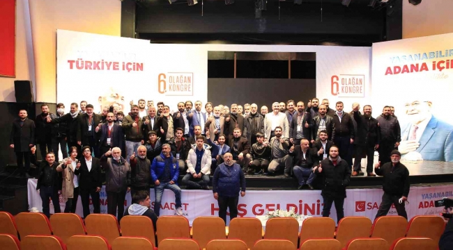 Saadet Partisi Adana İl Başkanlığı'nda bayrak değişimi