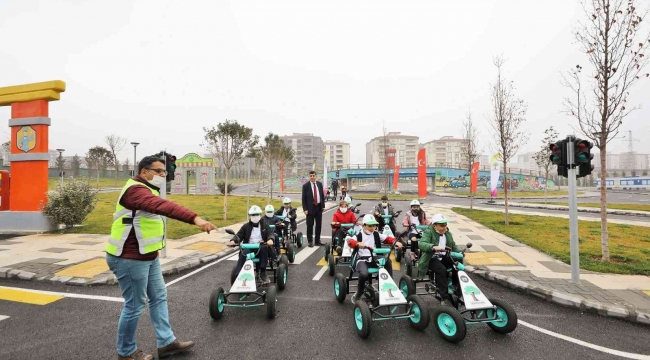 Şehitkamil trafik eğitim parkı'nda eğitimler sürecek