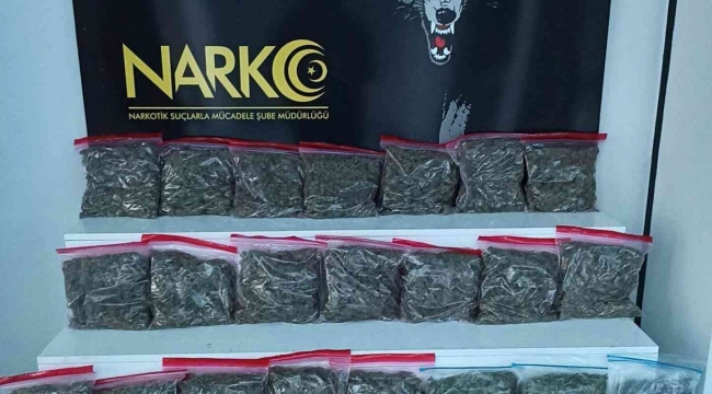 Adana'da 5 kilo 244 gram skunk ele geçirildi