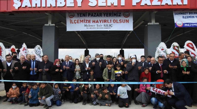 Oğuzeli Semt pazarı törenle hizmete açıldı