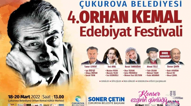 Orhan Kemal Edebiyat Festivali başlıyor