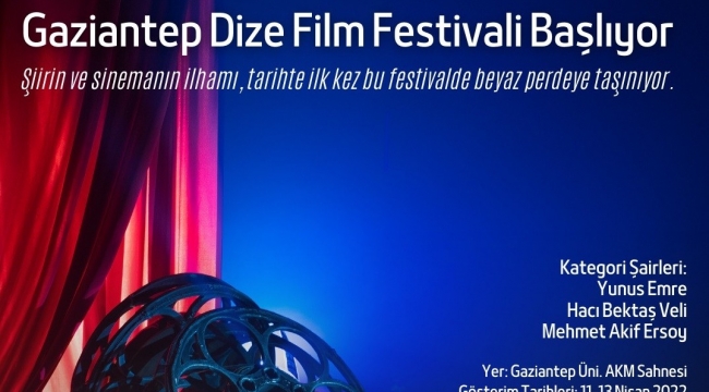"Gaziantep dize film festivali" başlıyor
