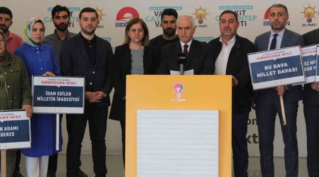 AK Parti Gaziantep'ten '27 Mayıs' açıklaması