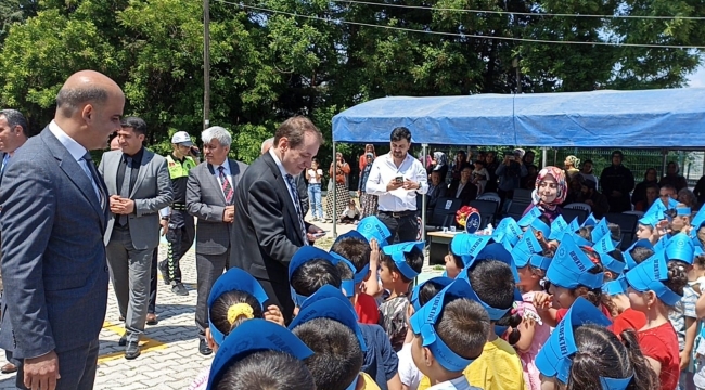 Anaokuluna trafik eğitim parkuru açıldı