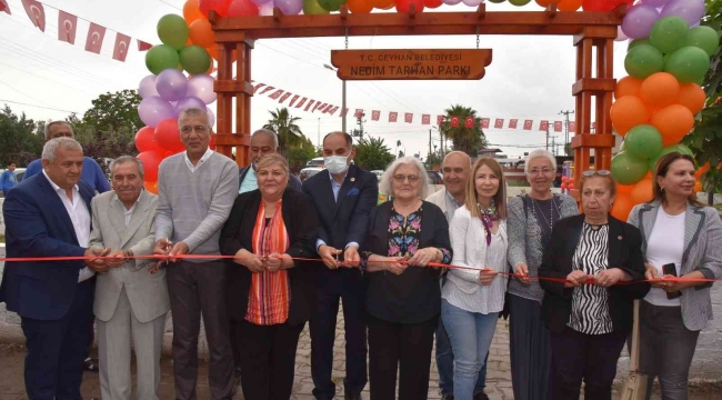 Ceyhan'da "Nedim Tarhan Parkı" açıldı