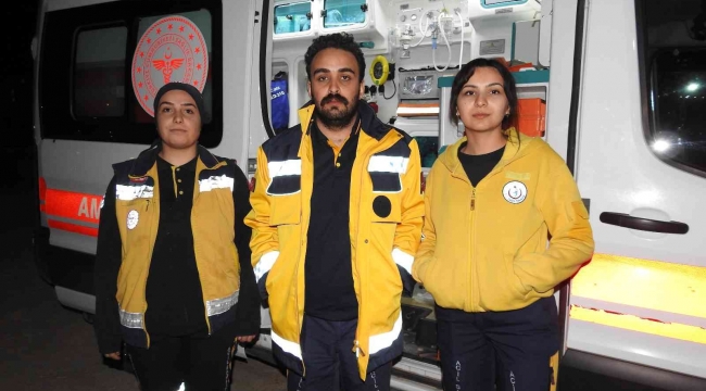 Hasta yakınları ambulansı kaçırmak istedi