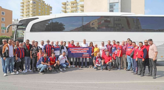 Mersin'den Ankara'ya binlerce taraftar gitti