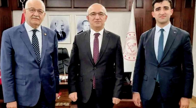 Milletvekili Erdoğan, Milli Eğitim Bakanı Yardımcısı Şensoy'u ziyaret etti