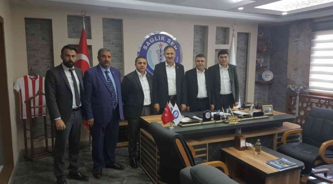 Sağlık Sen Genel Başkanı Durmuş Gaziantep Şubesini ziyaret etti