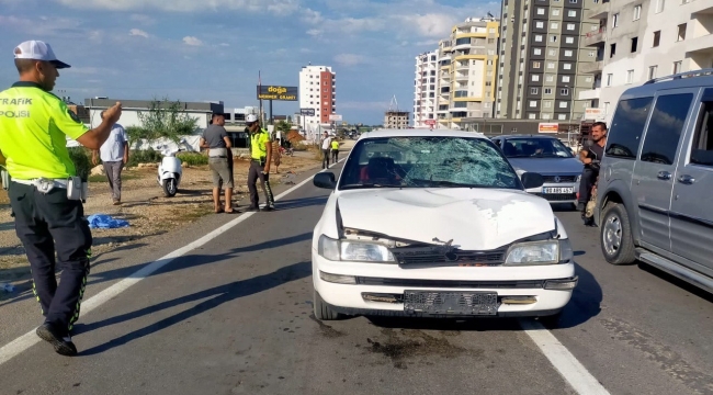 Mersin'de otomobilin çarptığı yaya hayatını kaybetti