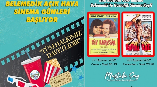 Pozantı'da "Açık Hava Sinema Günleri" başlıyor