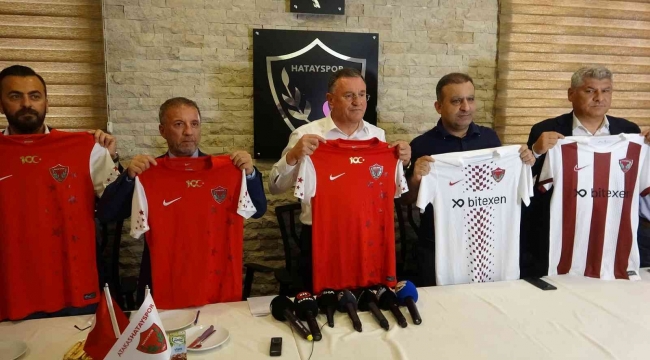 Atakaş Hatayspor'un yeni sezonda giyeceği formalar basına tanıtıldı