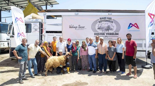 Mersin'de 18 yetiştiriciye 450 küçükbaş hayvan desteği