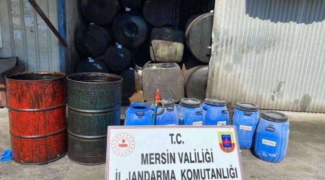 Mersin'de 550 litre kaçak akaryakıt ele geçirildi