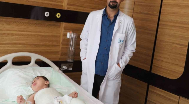 2 yaşındaki bebek LIV Hospıtal Gaziantep'te sağlığına kavuştu