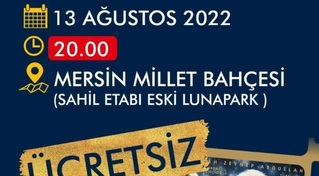 Mersin'de açık hava sinema gösterimi 'Bergen' filmi ile başlıyor