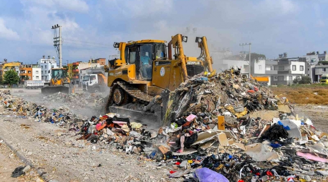 Mersin'de kaçak hafriyatlar temizlendi