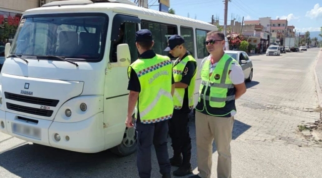 Mersin'de toplu taşıma araçları denetleniyor