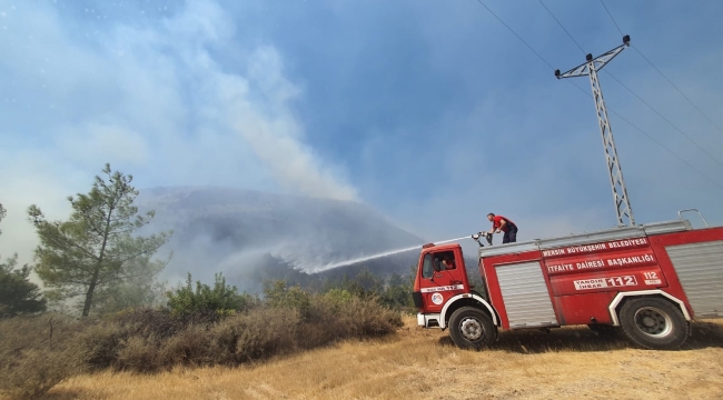 Mersin Büyükşehir Belediyesinden Gülnar'daki orman yangınına destek