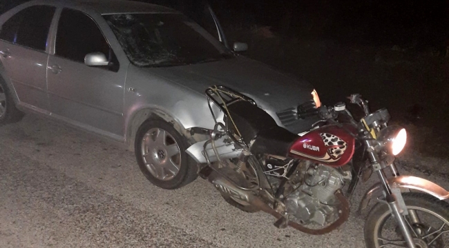 Osmaniye'de otomobil motosiklete çarptı: 2 yaralı
