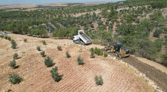 Şahinbey'de çiftçiye yol desteği