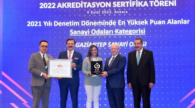 TOBB'dan GSO'ya Uluslararası Akreditasyon belgesi