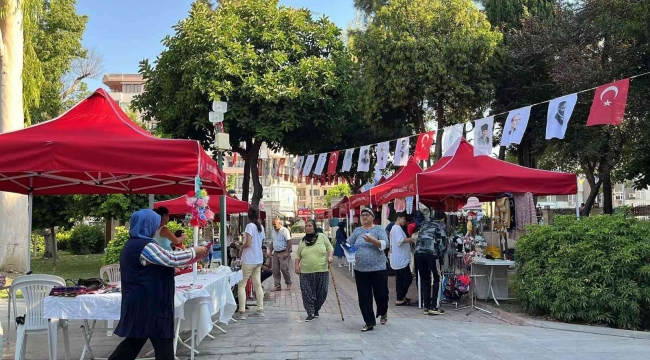 Üretici kadınlar açılan stantlarda kazanıyor