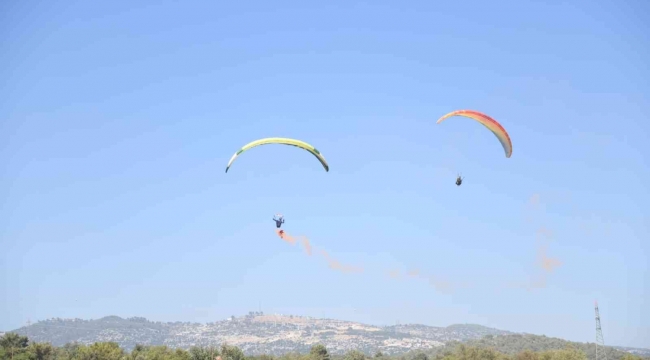 Yamaç Paraşütü Hedef Şampiyonası 4. Etap Yarışları Mersin'de yapıldı