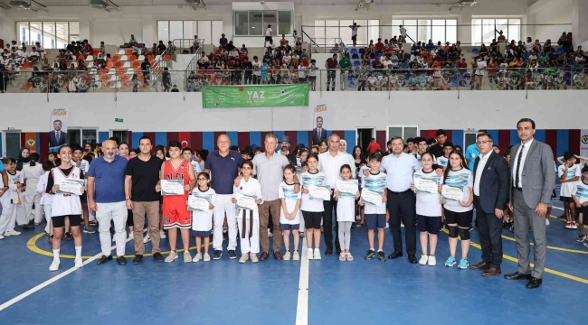 Yüreğir'de 7 bin 500 çocuk yaz spor okulu sertifikası aldı