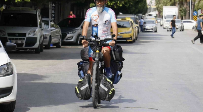 Lösemili çocuklar için 7 bin kilometre pedal çevirdi