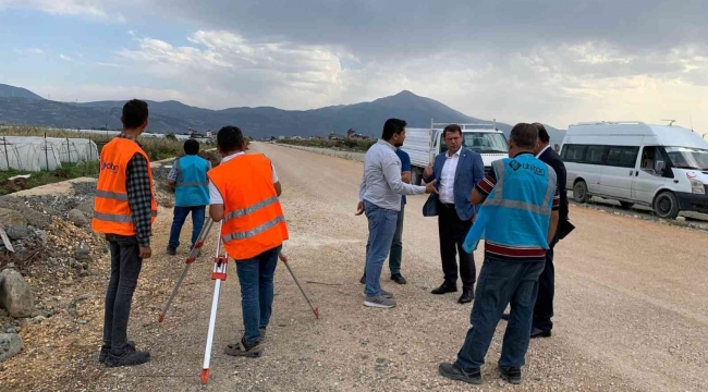 Samandağ'da çevre yolu çalışması yeniden başladı