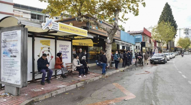 Adana'da "Kadın Hakları Durağı" oluşturuldu