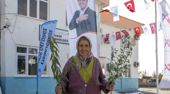 Mersin Büyükşehir Belediyesinden üreticiye fidan desteği sürüyor