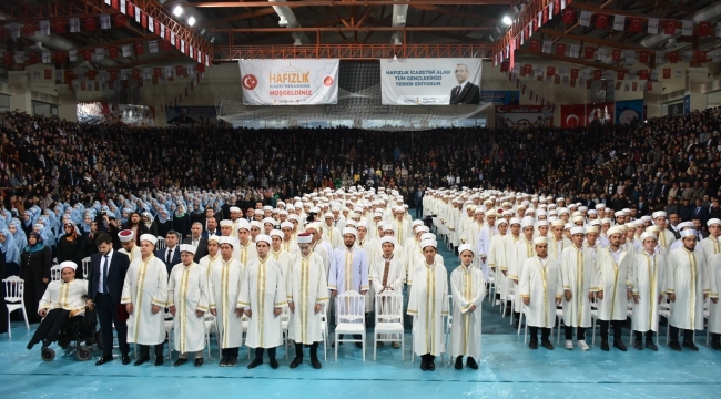 Kahramanmaraş'ta 600 hafız için icazet merasimi yapıldı