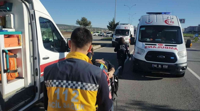 Kahramanmaraş'taki kazada 12 kişi yaralandı