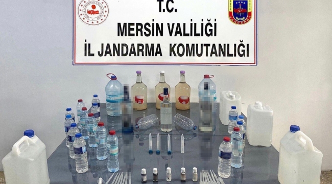 Mersin'de 53 litre sahte içki ele geçirildi: 2 gözaltı