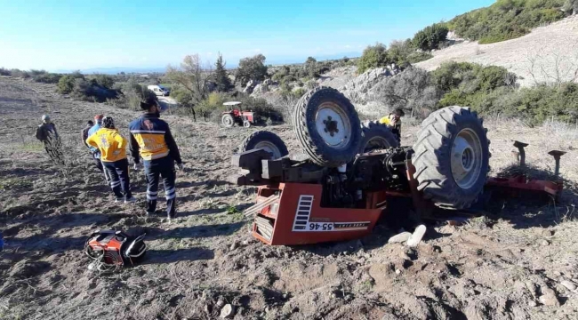 Traktörün altına kalan sürücü hayatını kaybetti